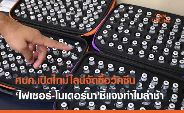 ศบค.เปิดไทม์ไลน์ความคืบหน้าจัดซื้อ ‘วัคซีนโมเดอร์นา-ไฟเซอร์ ’