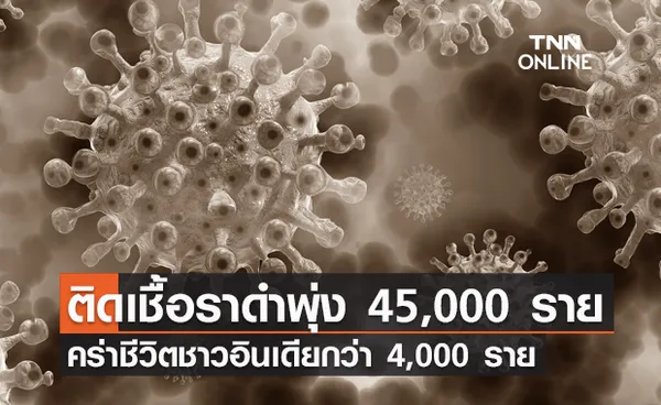 อินเดียผวาหนัก! พบผู้ติด เชื้อราดำ พุ่ง 45,000 ราย