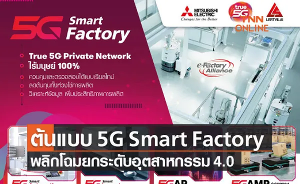 พร้อมแล้ว! ต้นแบบ 5G Smart Factory อัตโนมัติเต็มรูปแบบ