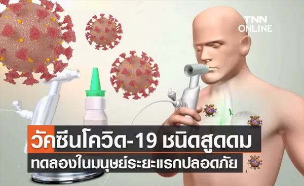 วัคซีนโควิด-19 ชนิดสูดดม ฝีมือจีน ทดลองในมนุษย์ระยะแรกปลอดภัย