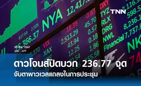 หุ้นวันนี้ดาวโจนส์ 20 ส.ค. ปิดบวก 236.77 จุด  จับตาพาวเวลแถลง