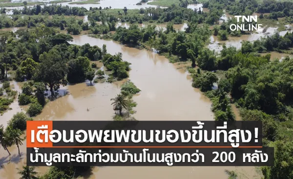 โคราชอ่วม! ลำน้ำมูลทะลักท่วมบ้านโนนสูงกว่า 200 หลังคาเรือน